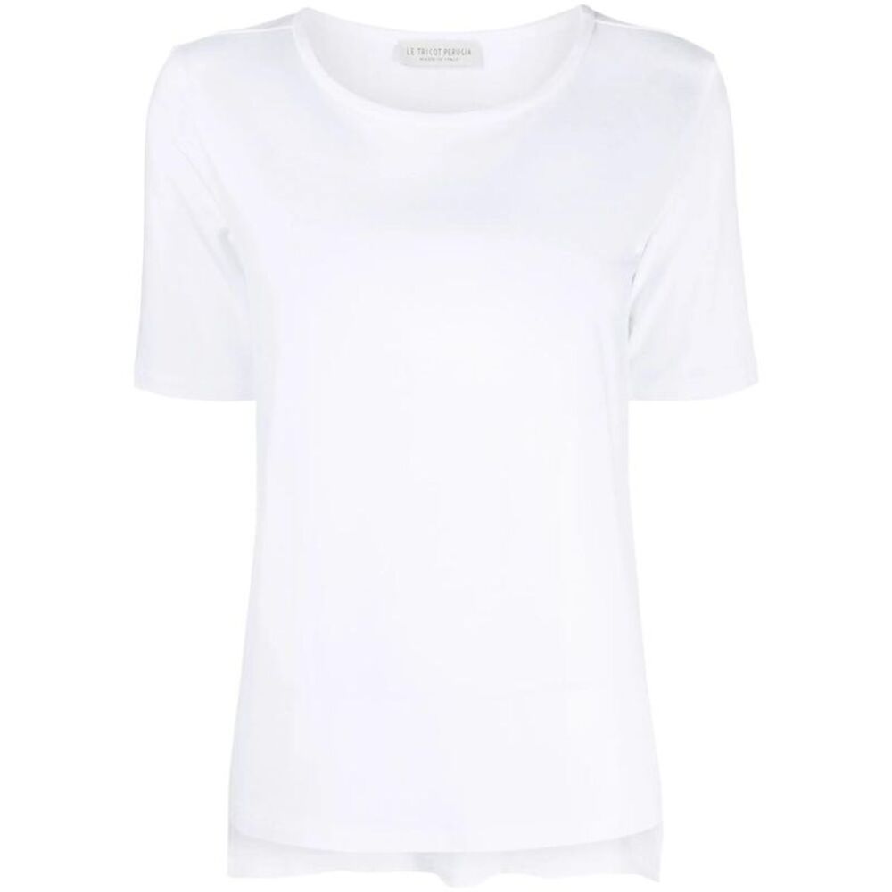 LE TRICOT PERUGIA Crew Neck T-Shirt Women WHITE T-Shirts & Tops